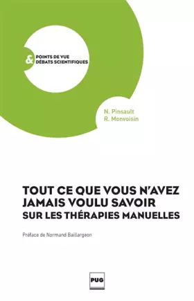 Couverture du produit · Tout ce que vous n'avez jamais voulu savoir sur le thérapies manuelles