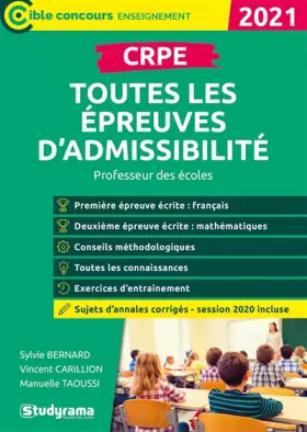 Couverture du produit · CRPE toutes les épreuves d'admissibilité 2021
