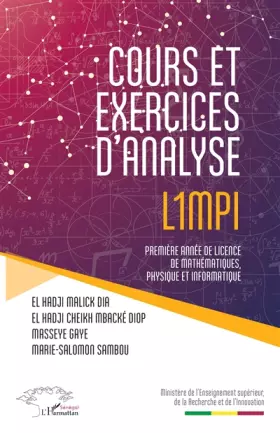 Couverture du produit · Cours et exercices d'analyse L1MPI: Première année de licence de mathématiques, physique et informatique