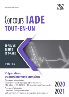 Couverture du produit · Concours IADE tout-en-un 2020-2021