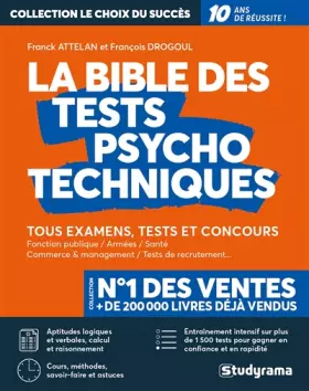 Couverture du produit · La bible des tests psychotechniques: Tous examens, tests et concours