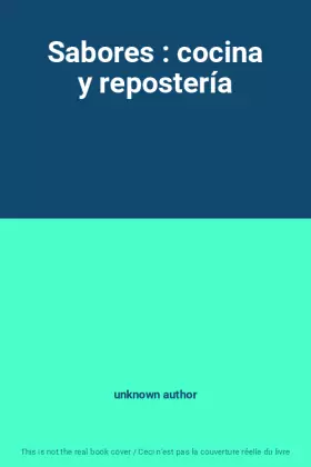 Couverture du produit · Sabores : cocina y repostería