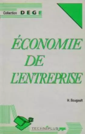Couverture du produit · L'économie de l'entreprise