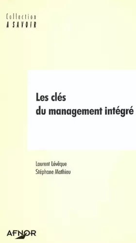 Couverture du produit · Les clés du management intégré