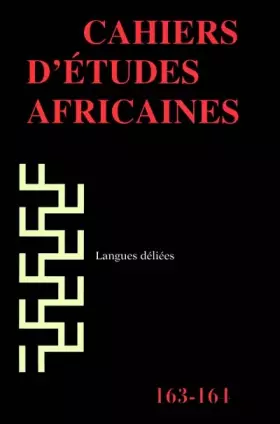 Couverture du produit · CAHIERS D'ETUDES AFRICAINES 163/164