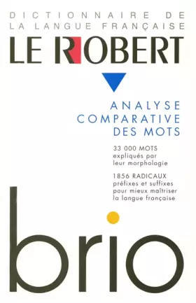 Couverture du produit · Le Robert Brio : Analyse comparative des mots