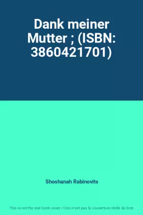 Couverture du produit · Dank meiner Mutter  (ISBN: 3860421701)