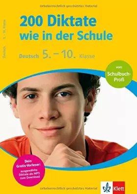 Couverture du produit · 200 Diktate wie in der Schule, Deutsch 5.-10. Klasse