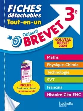 Couverture du produit · Objectif Brevet Fiches Tout-en-un 2024