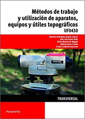 Couverture du produit · METODOS DE TRABAJO Y UTILIZACION DE APARATOS EQUIPOS Y UTILES UF0430