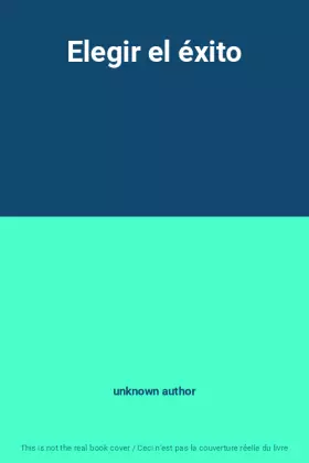 Couverture du produit · Elegir el éxito