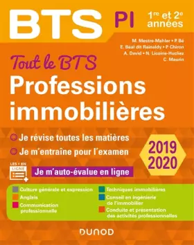 Couverture du produit · Tout le BTS Professions immobilières - 2019-2020 - 1re et 2e années: 1re et 2e années