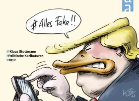 Couverture du produit · Alles Fake!: Politische Karikaturen 2017