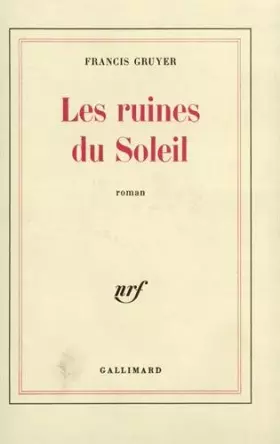 Couverture du produit · Les Ruines du soleil