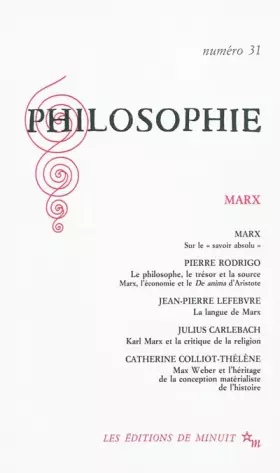 Couverture du produit · Marx