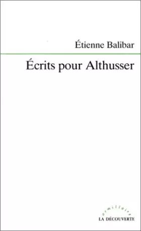 Couverture du produit · Écrits pour Althusser