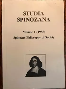Couverture du produit · Spinoza's Philosophy of Society