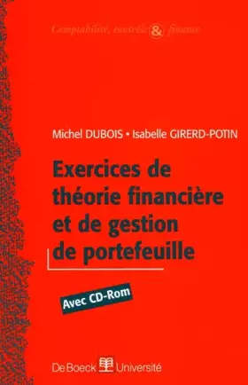 Couverture du produit · Exercices de théorie financière et gestion de portefeuille