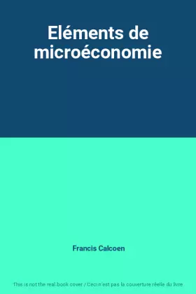 Couverture du produit · Eléments de microéconomie
