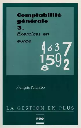 Couverture du produit · Comptabilité générale, exercices en euros
