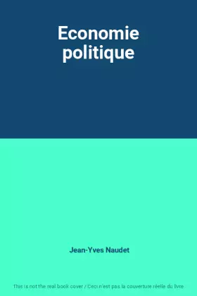 Couverture du produit · Economie politique