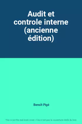 Couverture du produit · Audit et controle interne (ancienne édition)