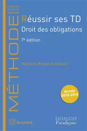 Couverture du produit · Réussir ses TD - Droit des obligations