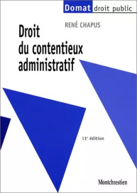 Couverture du produit · Droit du contentieux administratif