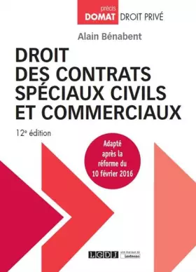 Couverture du produit · Droit des contrats spéciaux civils et commerciaux
