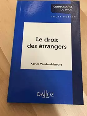 Couverture du produit · Le droit des étrangers