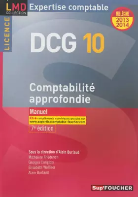 Couverture du produit · DCG 10 Comptabilité approfondie 7e édition Millésime 2013-2014