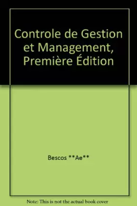 Couverture du produit · Controle de Gestion et Management, Première Édition
