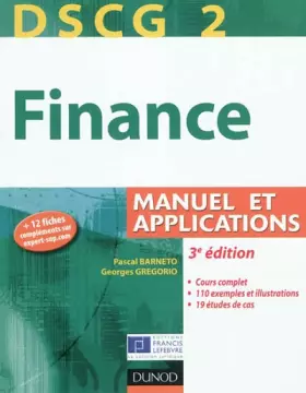 Couverture du produit · DSCG 2 - Finance - 3e édition - Manuel et applications