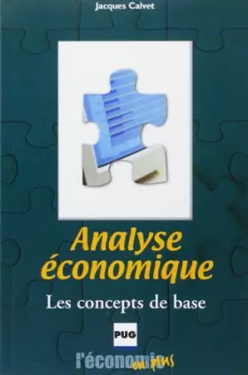 Couverture du produit · Analyse économique - les concepts de base