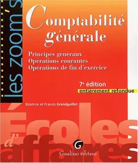 Couverture du produit · Comptabilité générale : Principes généraux Opérations courantes Opérations de fin d'exercice