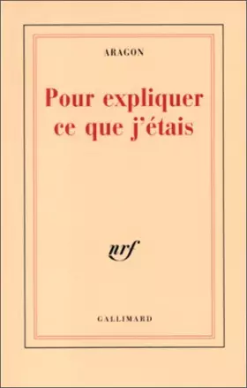 Couverture du produit · Pour expliquer ce que j'étais
