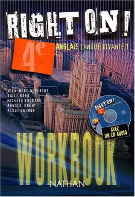 Couverture du produit · Right on ! 4ème Anglais Langue vivante 1 + 1CD audio, Workbook