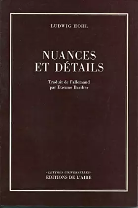 Couverture du produit · Nuances et détails (Lettres universelles)