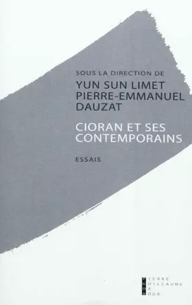 Couverture du produit · Cioran et ses contemporains