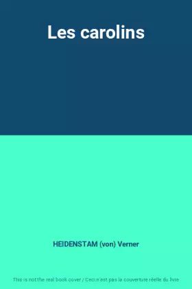 Couverture du produit · Les carolins