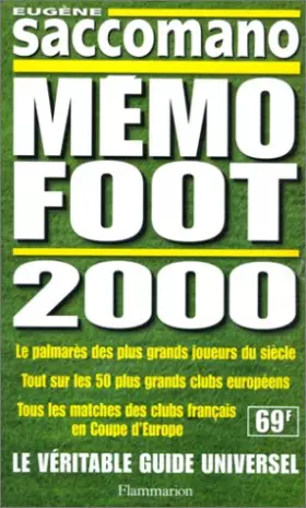 Mémo-foot 2000 - Saccomano et Bitton
