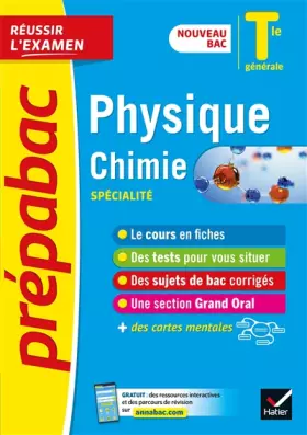 Couverture du produit · Physique-Chimie Tle générale (spécialité) - Prépabac Réussir l'examen - Bac 2023: nouveau programme de Terminale