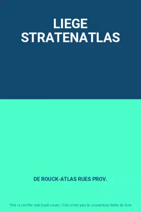 Couverture du produit · LIEGE STRATENATLAS