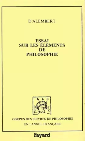 Couverture du produit · Essais sur les éléments de philosophie (1759)