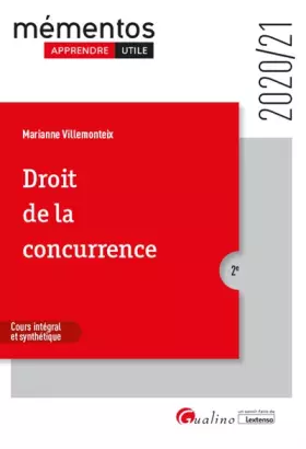 Couverture du produit · Droit de la concurrence (2020-2021)