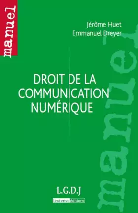 Couverture du produit · Droit de la communication numérique