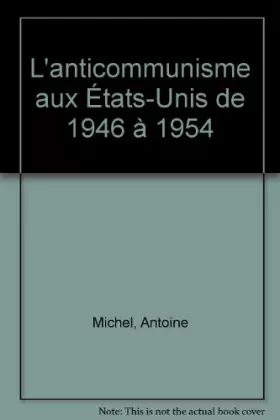 Couverture du produit · ANTICOMMUNISME AUX ETATS UNIS. FRONTIERES 8