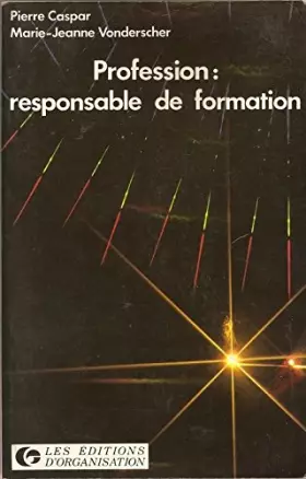 Couverture du produit · Profession, responsable de formation