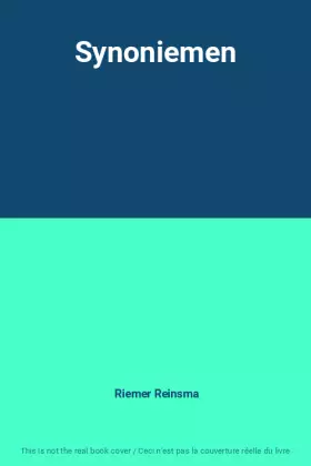 Couverture du produit · Synoniemen