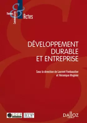 Couverture du produit · Développement durable et entreprise